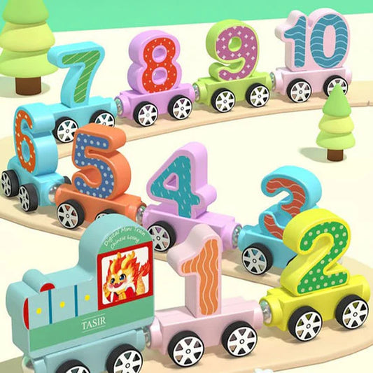 Magnetic Number Train for Kids