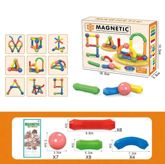 Magnetic Building Sticks for Kids