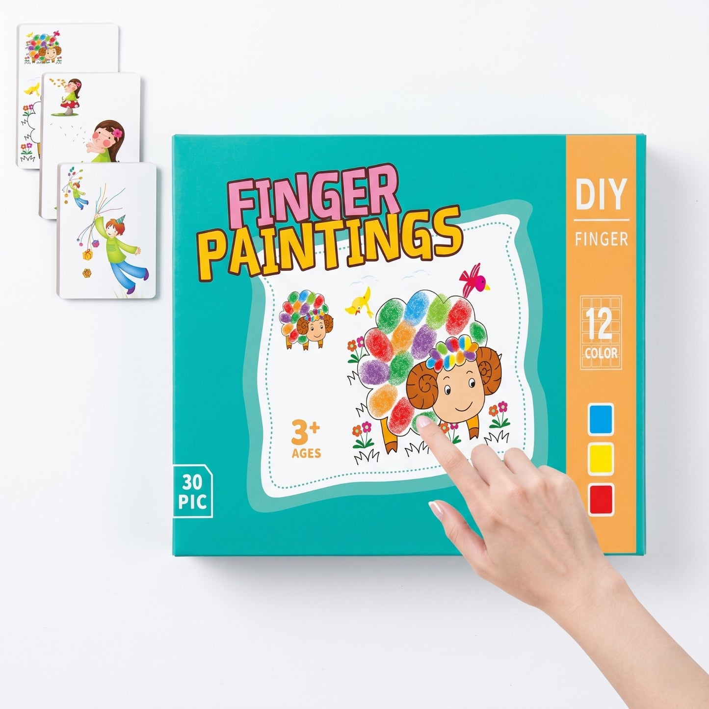 Kids Finger Paint Set – 30 Colors