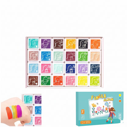 Kids Finger Paint Set – 30 Colors