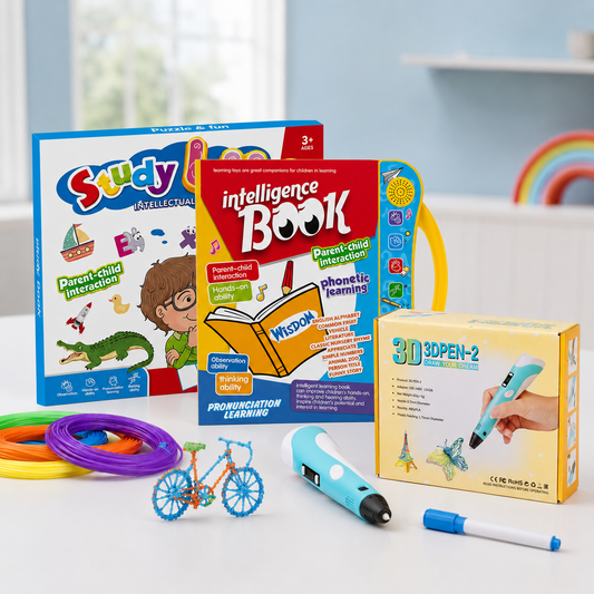 3D Creative Pen + Learning Book Bundle